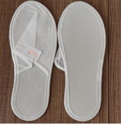 Resim Alina 100 Çift Tek Kullanımlık Otel Terliği 55gr Tela Kumaş Komple Biyeli Astarlı 3mm Eva Taban 