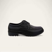 Resim iskarpino Hakiki Deri Siyah Erkek Günlük Oxford Ayakkabı 