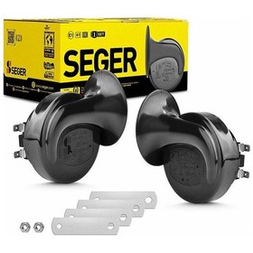 Resim Seger 12V Dadat Korna Çift Fişli Takım Salyangoz (455362881) 