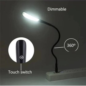 Resim AyrStore 3 Mod Seviyeli Dokunmatik Usb Led Masa Çalışma Kitap Okuma Lambası Pc Gece Lambası Beyaz 14 