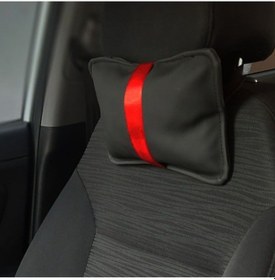 Resim Toyota Avensıs Sw Uyumlu Araç,araba,kırmızı Şerit Boyun Yastığı 2 Adet Siyah 