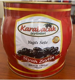 Resim Karabacak Mega Boy Yağlı Sele Zeytin 