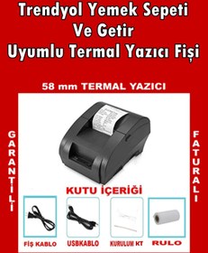 Resim Genel Markalar Termal Makbuz Yazıcı Adisyon Yazıcısı Getir Yemek Sepeti Fiş Yazıcı 