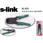 Resim S-link SL-315 RJ-45-RJ-12-RJ-11 Üçlü Pense 