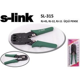 Resim S-link SL-315 RJ-45-RJ-12-RJ-11 Üçlü Pense 