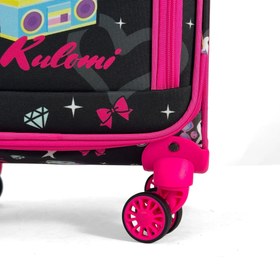 Resim Anime Kulomi Desenli 4 Tekerlekli Çocuk Valizi, Eğlenceli Seyahat Arkadaşı - Anime Kulomi Desenli 