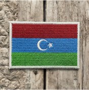 Resim Ex Patch Güney Türkistan Bayrağı Arması Peçi Patch 8 X 5 Cm 