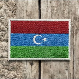 Resim Ex Patch Güney Türkistan Bayrağı Arması Peçi Patch 8 X 5 Cm 