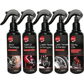 Resim Gojo Motosiklet Bakım Temizlik Seti 5'li 