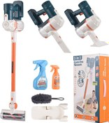 Resim Shineyee Çocuklar İçin Gerçekçi Oyuncak Süpürge Seti - 2 Başlıklı, Emici Fonksiyonlu Eğitici Ev Temizlik Oyuncağı 