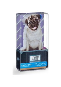 Resim Mustard Dog İn A Box Yapışkanlık Not Kağıdı 