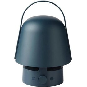 Resim Ikea Vappeby Bluetooth Hoparlörlü Lamba, Gri - Mavi 