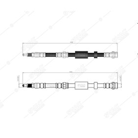 Resim SVAC 710118 Ön Fren Hortumu Mazda 3 Mazda 5 03-0905- 