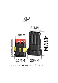 Resim 3 Lü Su Geçirmez Üçlü Konnektör Soket Waterproof 25 Adet 