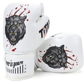 Resim Titan Sport Beyaz Puma Desenli Boks Eldiveni Çok Renkli 