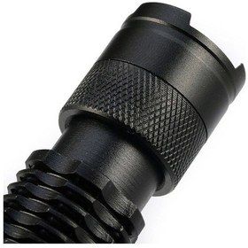 Resim Cree Q5 Led Zoomlu Pilli Mini Feneri 14500 Pil İle Çalışma Özelliği Siyah 