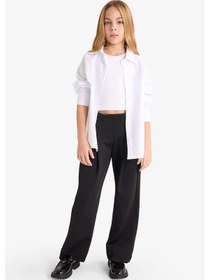 Resim Defacto Kız Çocuk Okula Dönüş Regular Fit Oxford 2li Uzun Kollu Gömlek F9954a825auwt34 Beyaz 