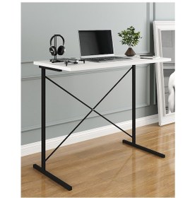 Resim Bilgisayar Masası Çalışma Notebook Laptop Masası Beyaz 1451 Beyaz 