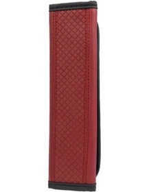 Resim Xuweiwei Kırmızı Araç Emniyet Kemeri Kılıfı, Nefes Alabilir Universal Koruma Pedi 