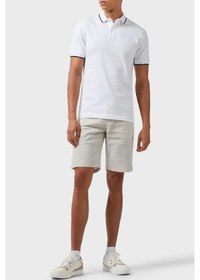 Resim Boss Erkek Polo Yaka T Shirt 50507699 100 Beyaz Beyaz 