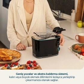 Resim Cecotec Toast Taste Double B Ekmek Kızartma Makinesi | 2 Dilim, Geniş Hazne, Kademeli Isı Ayarlı 