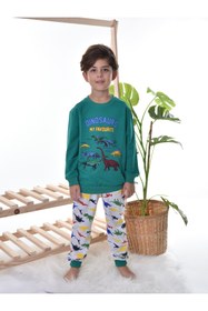 Resim TUGSE My Dınosaurs Çocuk Pijama Takım 