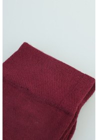 Resim Bisse Erkek Bambu Düz Soket Uzun Çorap Bordo Crnos23y001 D25 