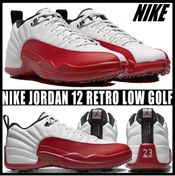 Resim Nike Air Jordan 12 Low Golf Varsity Red and White Erkek Ayakkabı DH4120-161 