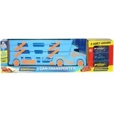 Resim 3 Katlı Sürat Pistli Tır 3 Arabalı Çocuklar Için Garaj Otopark Yarış Pisti Eğitici Oyun Seti Transporter Tır 