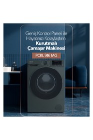 Resim leisure PCKL 916 MG 10Kg / 6Kg Inverter - HomeWhiz Smart Kurutmalı Çamaşır Makinesi 