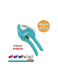 Resim Total Pprc Profesyonel Plastik Tesisat Borusu Boru Kesme Makası 3-42 Mm Çelik 