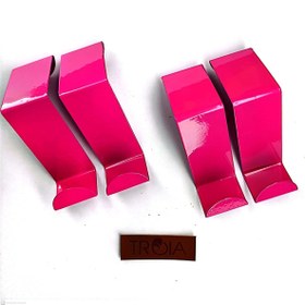 Resim meditroia Pembe Askılık Kapı Arkası Bornoz Askılığı Mutfak Banyo Havlu Askılığı Elbise Askılığı 4 Adet 