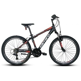 Resim Carraro Speed 240 Erkek Dağ Bisikleti 360h V 24 Jant 21 Vites Mat Siyah Kırmızı Koyu Kırmızı Çok Renkli 