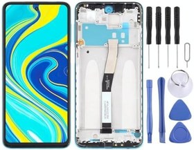 Resim Xiaomi Redmi ile Uyumlu Note 9 Pro Lcd Ekran Dokunmatik Full Çıtalı Açık Mavi 