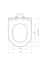 Resim Bocchi Pure Slim Klozet Kapağı Mat Somon A0333 - 032 