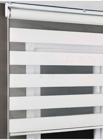 Resim Bambu Zebra Stor Perde Eteği Düz(Aküminyum Kasa Metal Ayak 1237, Beyaz, 70 x 200 