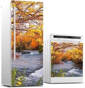 Resim Roses Store Buzdolabı Ve Bulaşık Makinası Beyaz Eşya Sticker Kaplama Akarsu Ağaç 