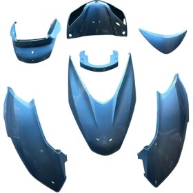 Resim Honda Spacy Alpha 110 Kaporta Set 7 Parça Boyalı Aksam Mavi 