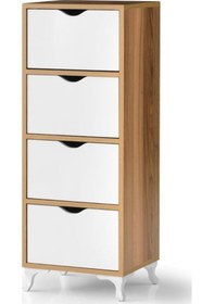 Resim Ahşap Çekmeceli Mutfak Çok Amaçlı Kiler Dolabı (489942082) 