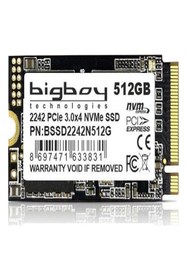 Resim Bigboy 512GB 22x42mm PCIe 3.0 x4 M.2 NVMe Notebook SSD 