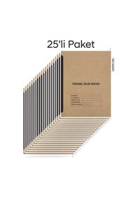 Resim Personel Özlük Dosyası 8 Yapraklı Metal Askılı 25 Adet 