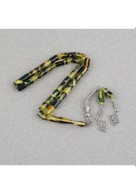 Resim Arizona Katalin Alpaka Püskül Kesme Kesim 7x11mm Tesbih Yeşil 