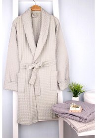 Resim Baveno %100 Organik Pamuk Şalyaka Pike Bornoz 