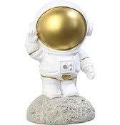 Resim Rogfer Reçine El Sanatları Uzay Astronot Süsleri Ev Ofis Masaüstü Süsleri Çocuk Hediye, Stil: İstasyon Küçük Altın 