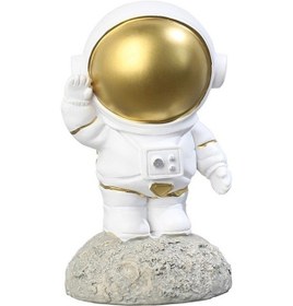 Resim Rogfer Reçine El Sanatları Uzay Astronot Süsleri Ev Ofis Masaüstü Süsleri Çocuk Hediye, Stil: İstasyon Küçük Altın 