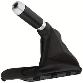 Resim Xuweiwei Black Bmw Mini Vites El Freni Kılıfı - Dayanıklı Yapay Deri Koruyucu Kılıf Ergonomik Tasarım Kolay Kurulum 