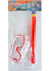 Resim Bermuda Dalış Maskesi Ve Şnorkel Seti Kırmızı Kırmızı 
