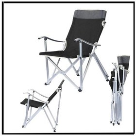 Resim Uyguna-yakala Siyah - Taşıma Çantalı Katlanır Kamp Piknik Sandalyesi-mlz.350 Siyah 