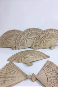 Resim Hayalperest boncuk Ahşap Yelpaze Hediyelik 