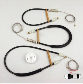 Resim BMW 5 Serisi E60 E61 2003-2010 İçin Ön Sağ Cam Kriko Tamir Seti 
